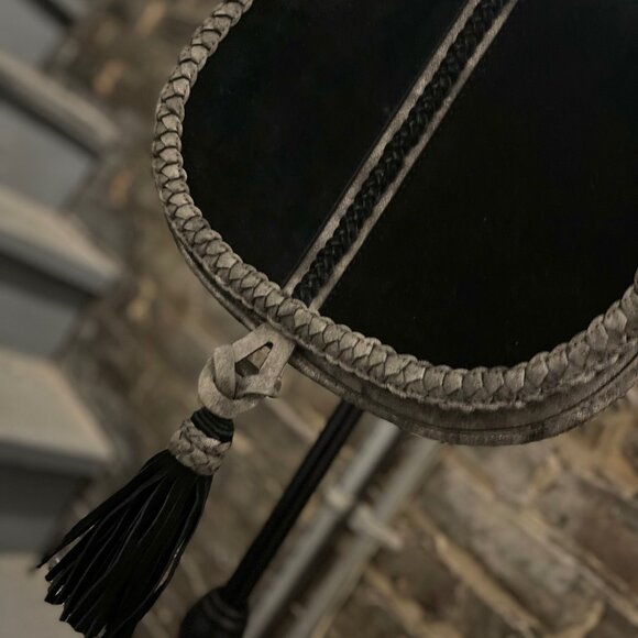 Steven by Steve Madden Black Suede & Metallic Silver Purse (Never Used) - Picture 14 of 15